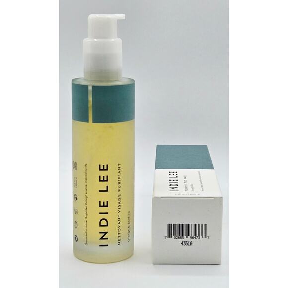 INDIE LEE Purifying Face Wash ~ 4.2 fl oz/ 125 ml Orange & Burdock ~ New in Box - Picture 3 of 5